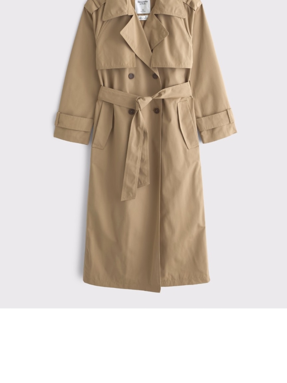 Classic Women's Trench Coat - Tan